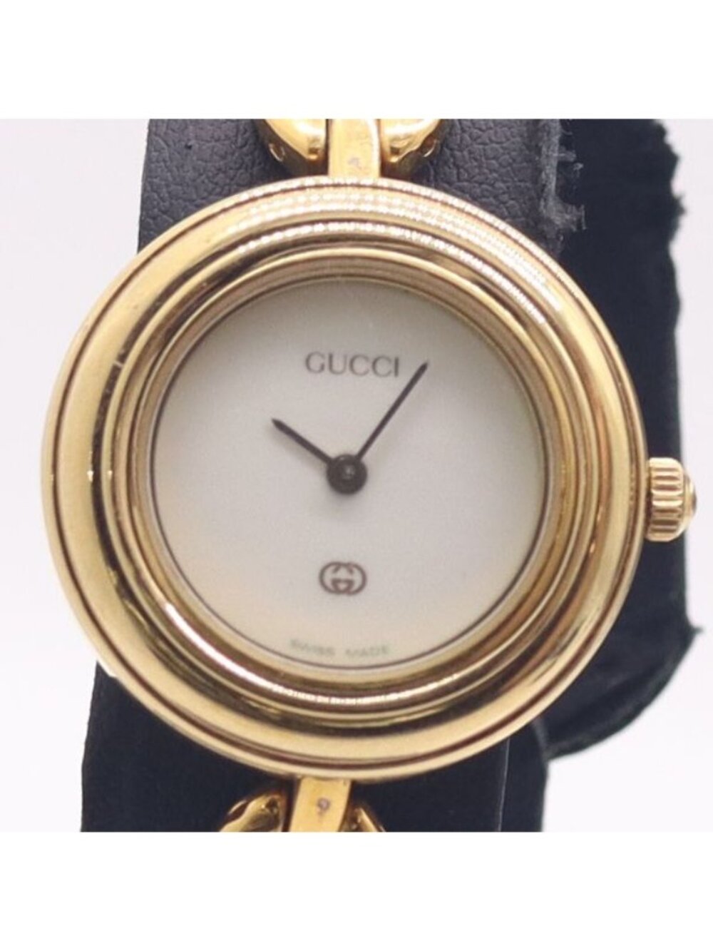 Gucci Change Bezel 11/12 Bangle Watch White Dial